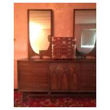 Broyhill Brasill Dresser with Double Mirror
