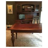 Library Table, Desk with Hutch