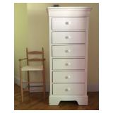 Lingerie Dresser with Flip Top Felt Lined Jewelry Storage 