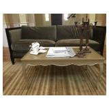 Brushed Aluminum Coffee Table, Linens