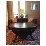 Round Coffee Table with Inlay 