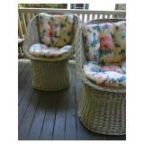 Wicker Bucket Chairs