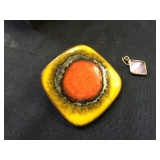 Vintage Enameled Brooch 