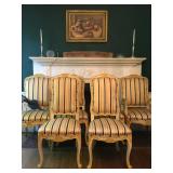 Italian Dining Chairs with Painted Frame, Set of Six