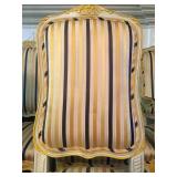 Detail of Upholstery and Painted Frame