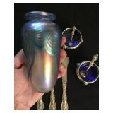 Eisch Hand Blown Glass Vase, Sterling 