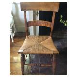 Detail of Rush Seat Chairs 