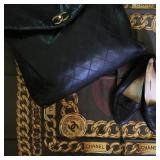 Welcome to the historic Sherborn home! Chanel silk scarf, Chanel flats, Chanel leather Shoulder bag!
