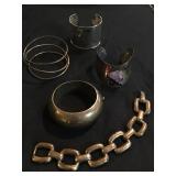 Tiffany Sterling Cuff, Jacob Hill Sterling Cuff, Mexican Sterling Bracelets 