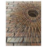 Mixed Metal Sunburst Sculpture 