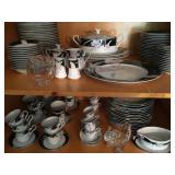 Mikasa, Charisma Black, Service for SIXTEEN Plus Serving Pieces 