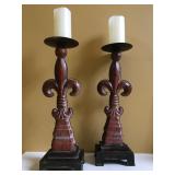 Fleur de Lis Candlesticks 