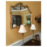 Gold Mirror, Accent Lighting 