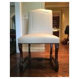Set of Ten Panache Barcelona Dining Chairs with Nailhead Trim, See NEXT PIC for Reverse 
