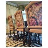 Tree Of Life Upholstery Inset on Reverse, Bone Leather on Front 