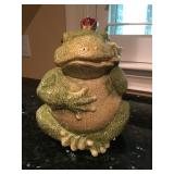 Frog Prince Cookie Jar 
