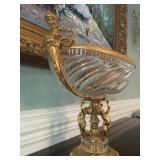 Baccarat Crystal and Bronze Vase