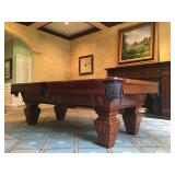 Brunswick Pool Table, William Switzer Square Mirrors, Pair