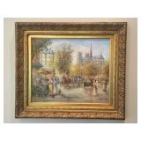 Francis K, Notre Dame Paris, Oil on Canvas