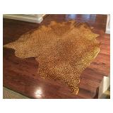 Pony Hair Faux Leopard Skin Rug 