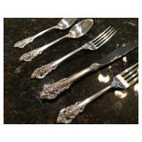 Five Piece Place Setting for Twelve, Wallace Sterling 