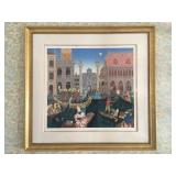 Thomas McKnight Venice Scene Serigraph 