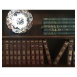Leather Bound Harvard Classics, Antique Corey Hill China 