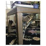 Mirrored Coffee Table with Jumping Antelope 