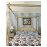 Karges Hand Painted King Four Poster Bed