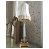 Lenox Candlestick Lamps, Pair 