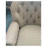 Detail of Skirted Chair, with Ottoman 