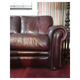 Leather Sofas, Pair 