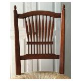 Set of Six Rush Seat Chairs 