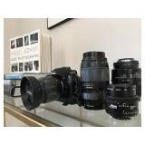 Tamron, Nikkor and Nikon Lenses. Nikon and Minolta Cameras