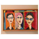 "Emi, Daisi & Isobel"	-Jose Goncalves  1998  Acrylic