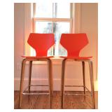 Room&Board Pike Counter Stool in Orange