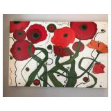 "Poppy Field Number 21" -Karen Tusinski  2013  Acrylic 