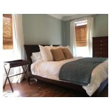Dawson Clove King Sleigh Bed - Crate and Barrel