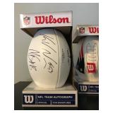 Football Signed By Mathew Slater and Kyle Van Noy