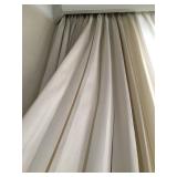 20) Butterfly Pleated Draped in Silk Linen with Black Out Lining. 