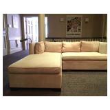 35) Corduroy Sectional 