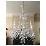 Crystal Ten Arm Chandelier