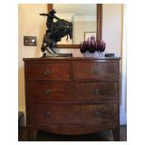 Hepplewhite Flame Mahogany Chest 