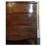 Hepplewhite Flame Mahogany Chest 