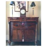 Empire Flame Mahogany Paw Foot Sideboard