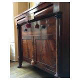 Empire Flame Mahogany Paw Foot Sideboard