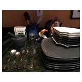 Stoneware, Vintage Stainless Flatware 