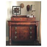 Federal Chest in Flame Mahogany, c 1830