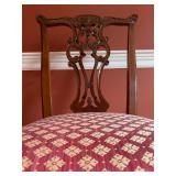 Chippendale Style Dining Chairs, Set of SIX Side Chairs and TWO Captains 