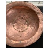 Hand Hammered Copper Bowl on Stand 